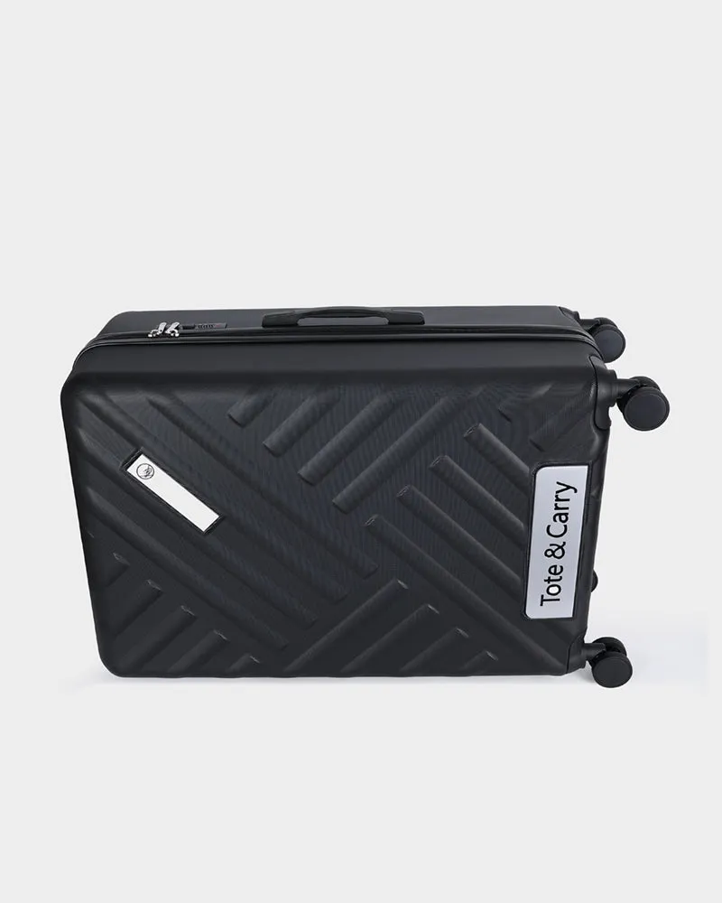 Hard Case 3 Piece Luggage Set in Black