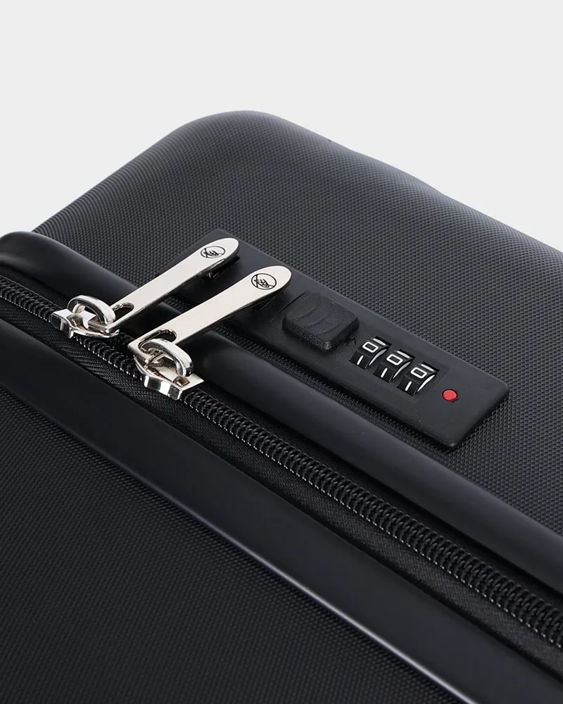 Hard Case 3 Piece Luggage Set in Black