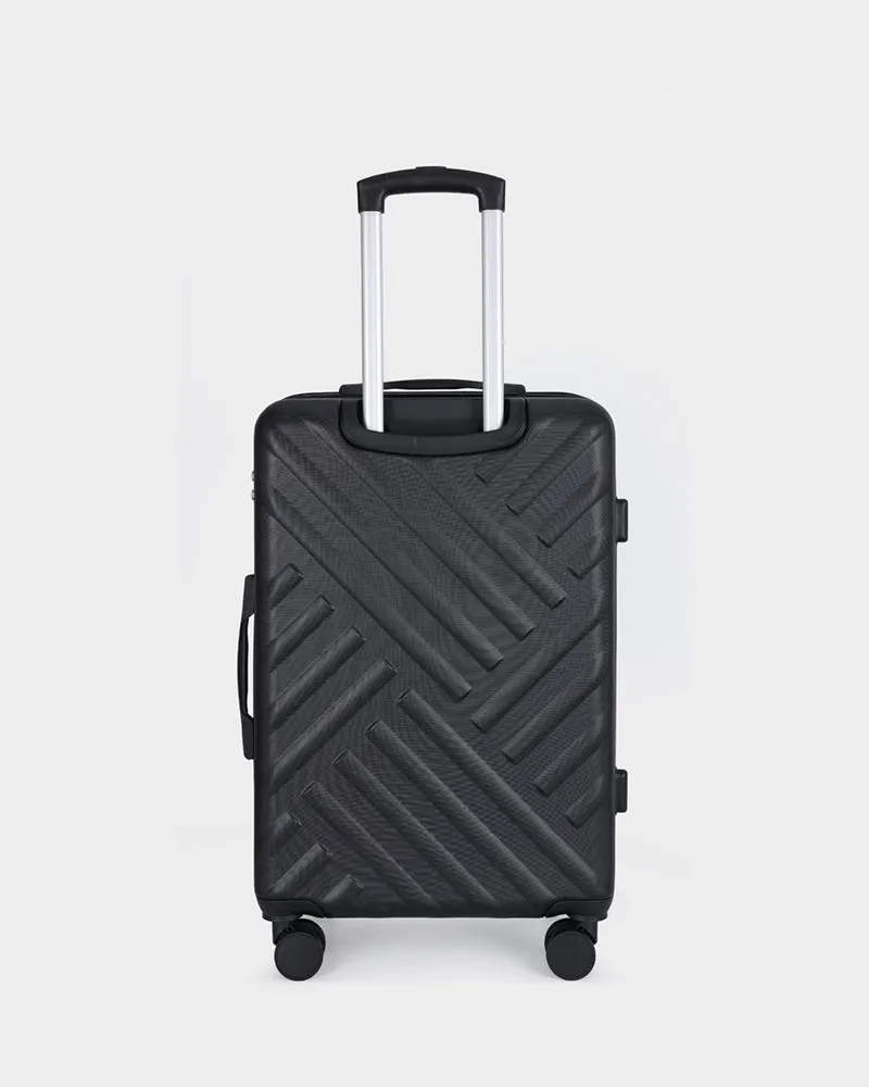 Hard Case 3 Piece Luggage Set in Black