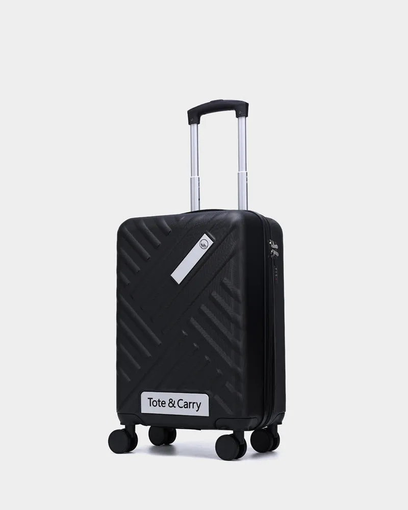 Hard Case 3 Piece Luggage Set in Black