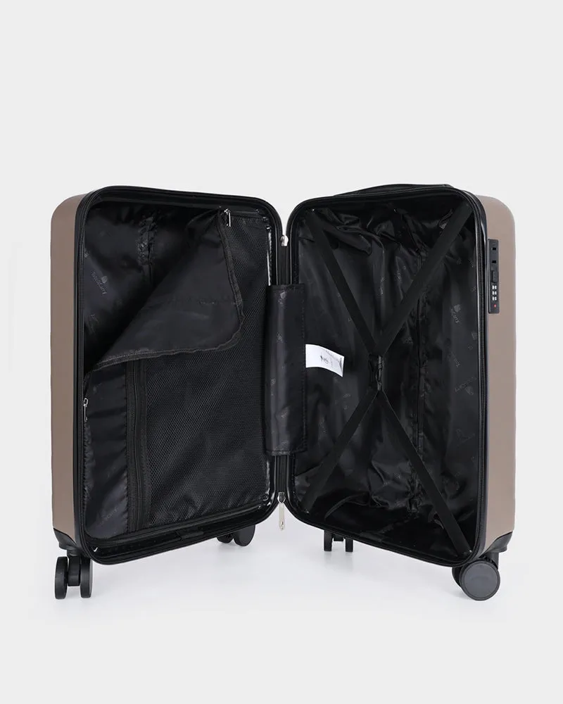 Hard Case 3 Piece Luggage Set in Champagne Gold