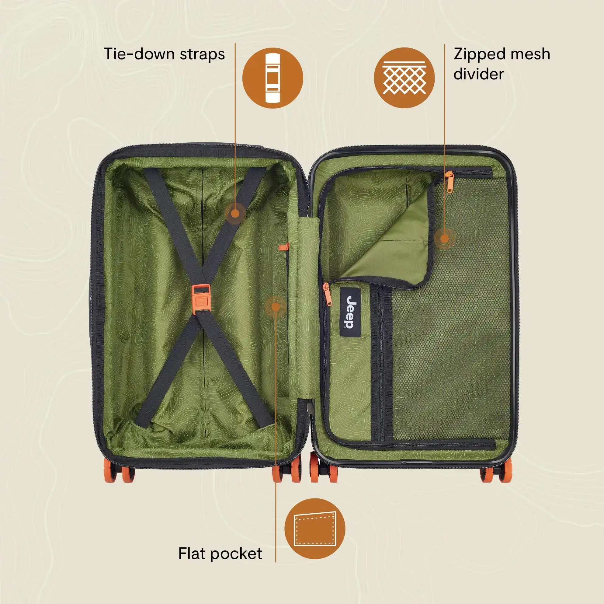 JH002B - Expandable Carry-On Spinner