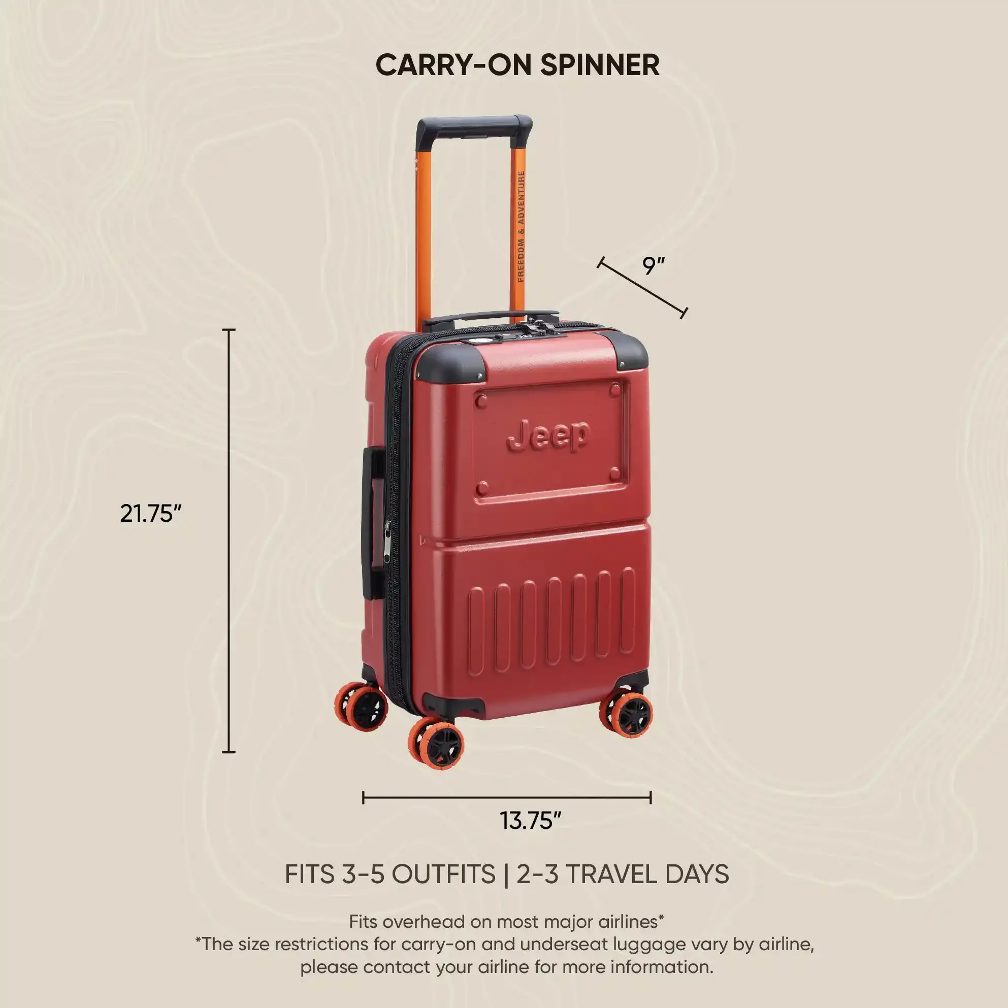 JH002B - Expandable Carry-On Spinner