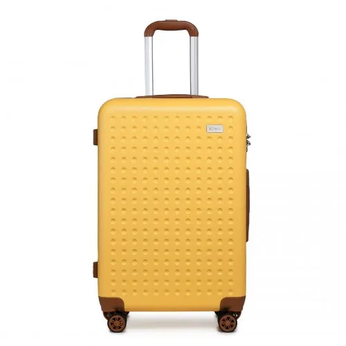 Kono 20 Inch Yellow Cabin Size Hard Shell Suitcase with TSA Lock | Lightweight & Durable Luggage