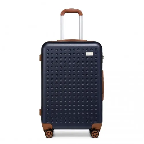 Kono 24 Inch Hard Shell ABS Suitcase with TSA Lock - Navy | Durable & Stylish Travel Companion