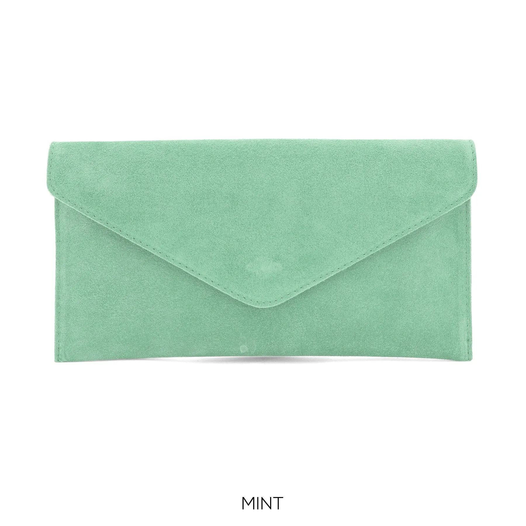 Mint Green envelope clutch bag