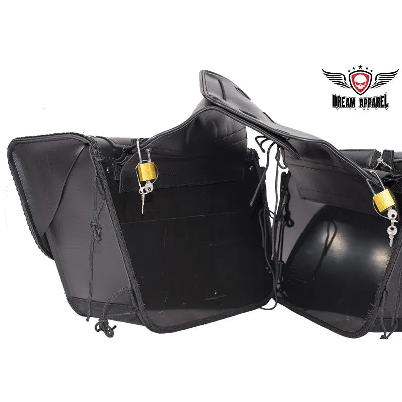 Motorcycle Saddlebag With Heavy Duty Quick Release