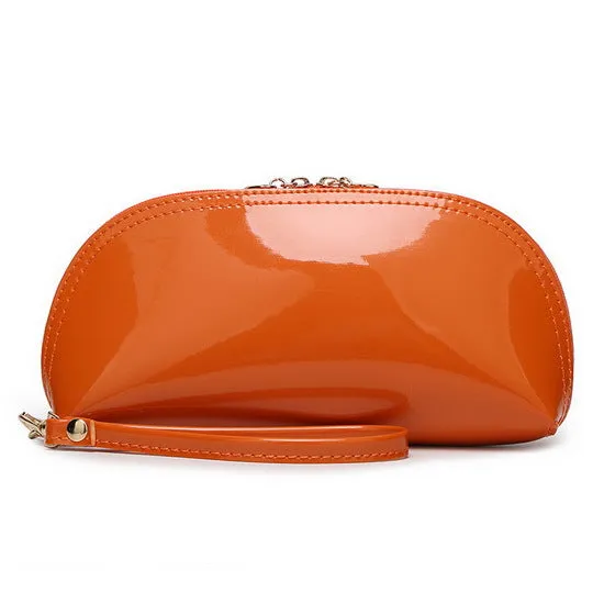 New arrival summer hot sale candy PU patent leather day clutches/Evening Bag/purse 15 colors option WLHB768