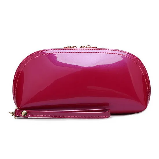 New arrival summer hot sale candy PU patent leather day clutches/Evening Bag/purse 15 colors option WLHB768