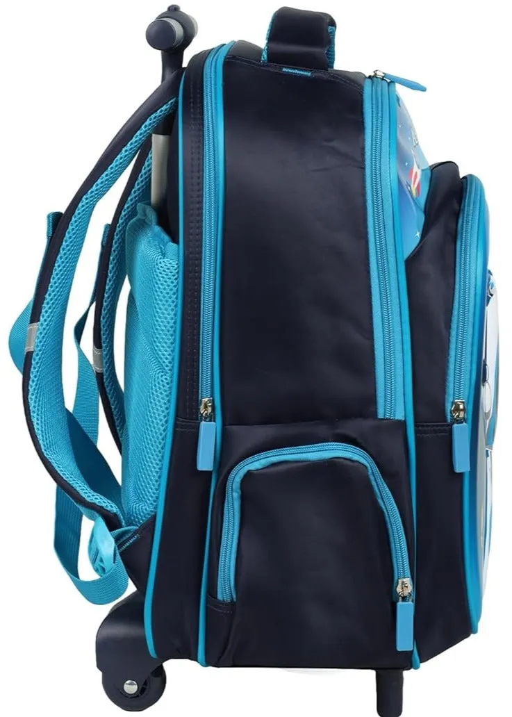 Novex Astronaut Backpack With Trolly  (Blue)