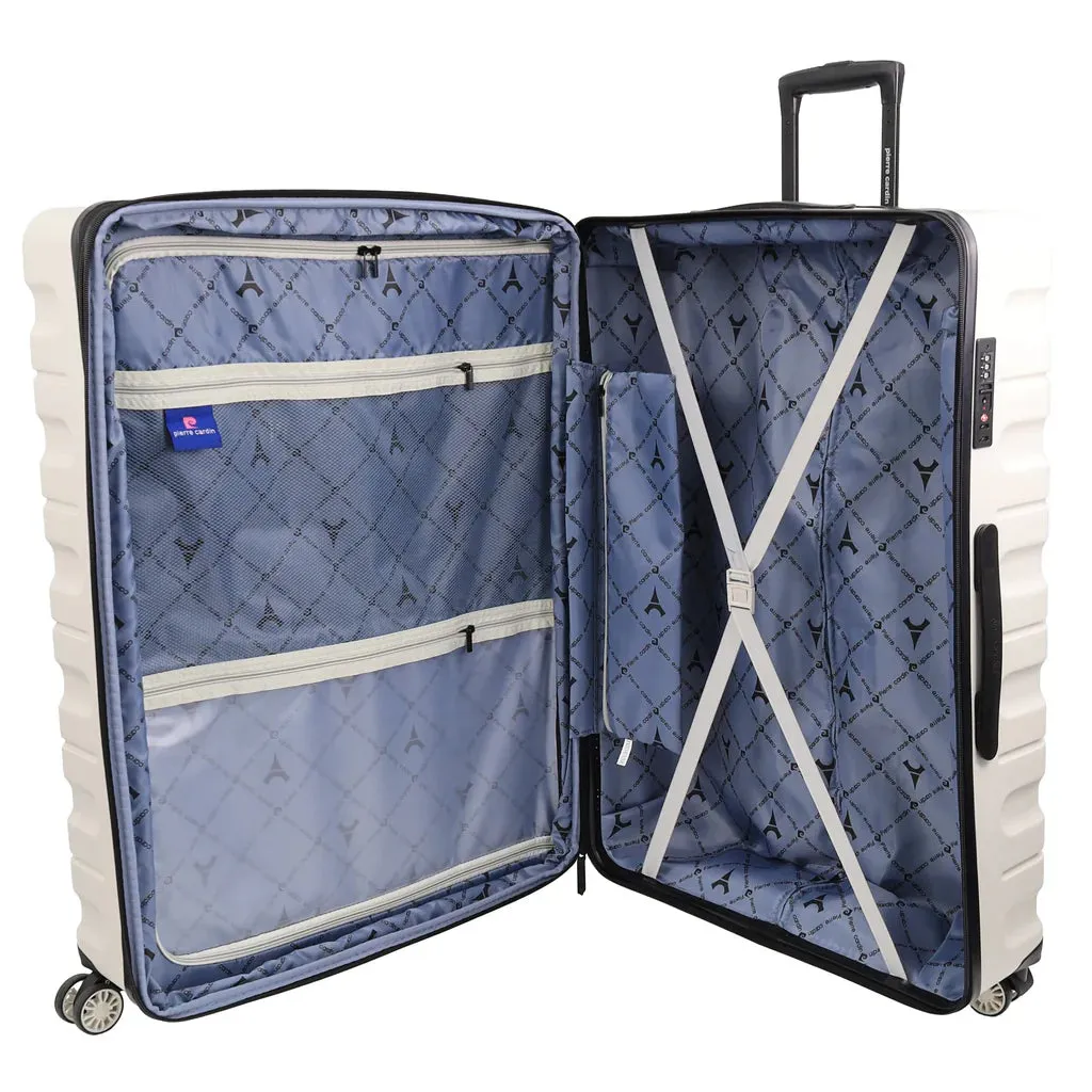 Pierre Cardin Hard Shell Suitcase Large 80cm - Snow