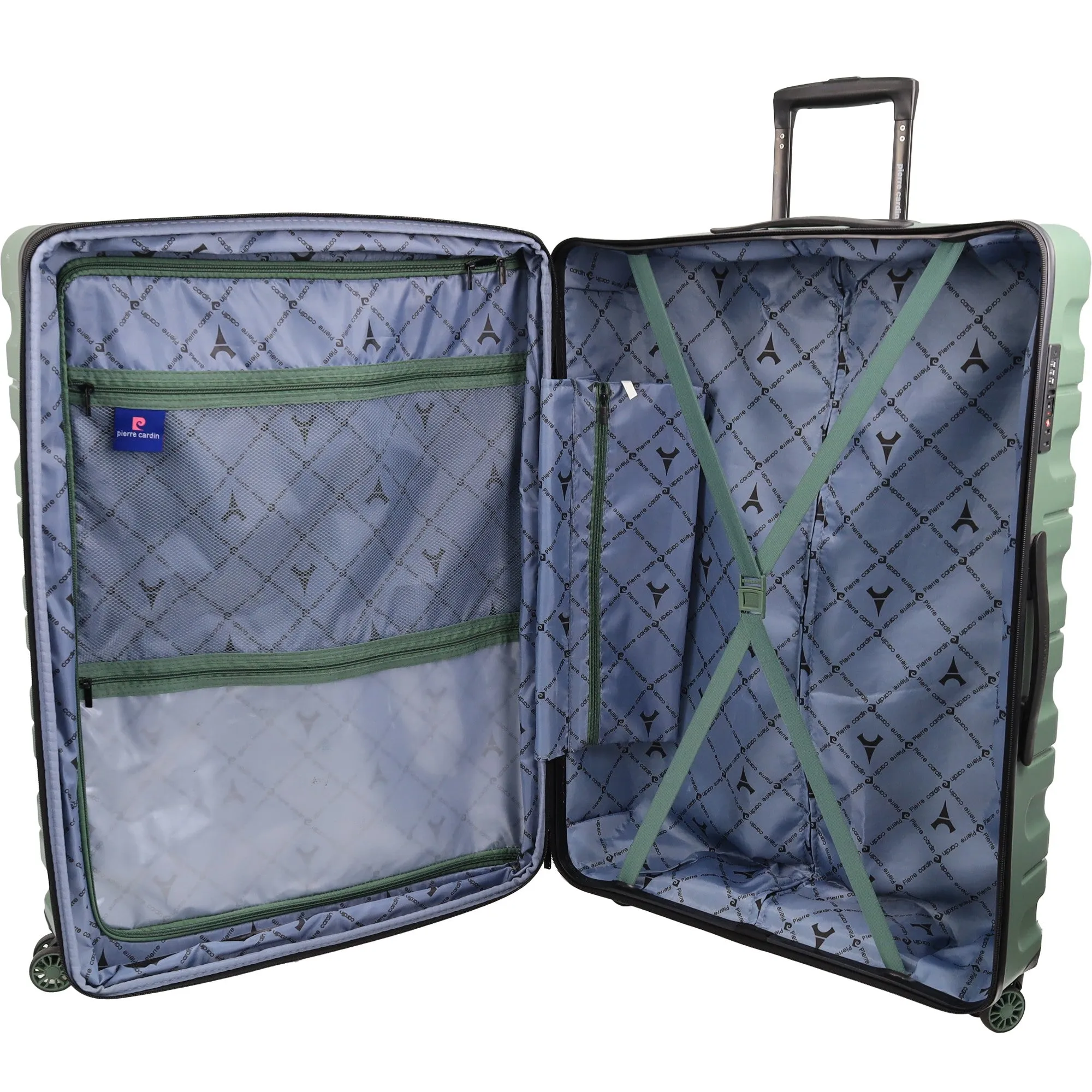 Pierre Cardin - PC3941L 80cm Large Hard Shell Suitcase - Moss