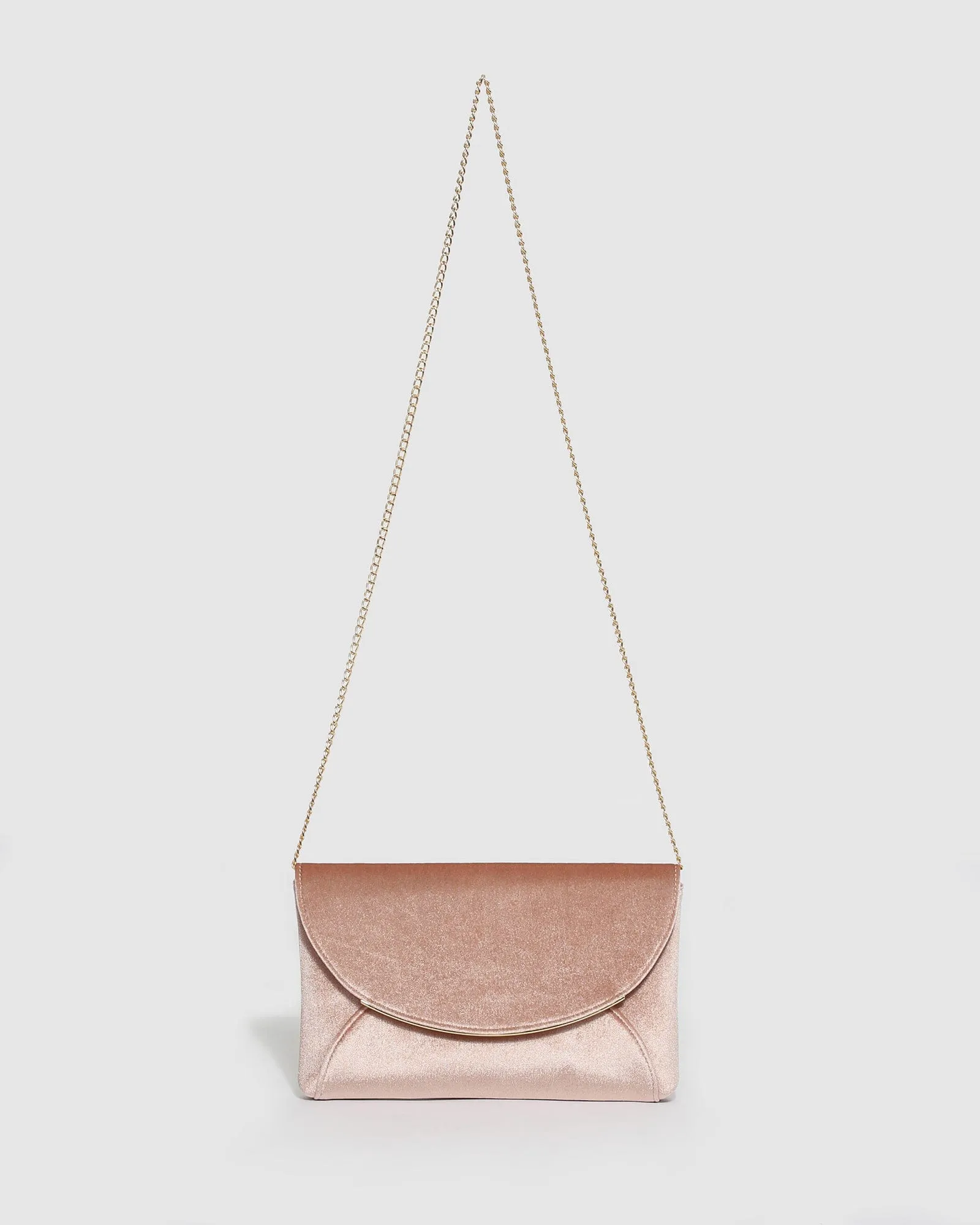 Pink Dalila Envelope Clutch Bag