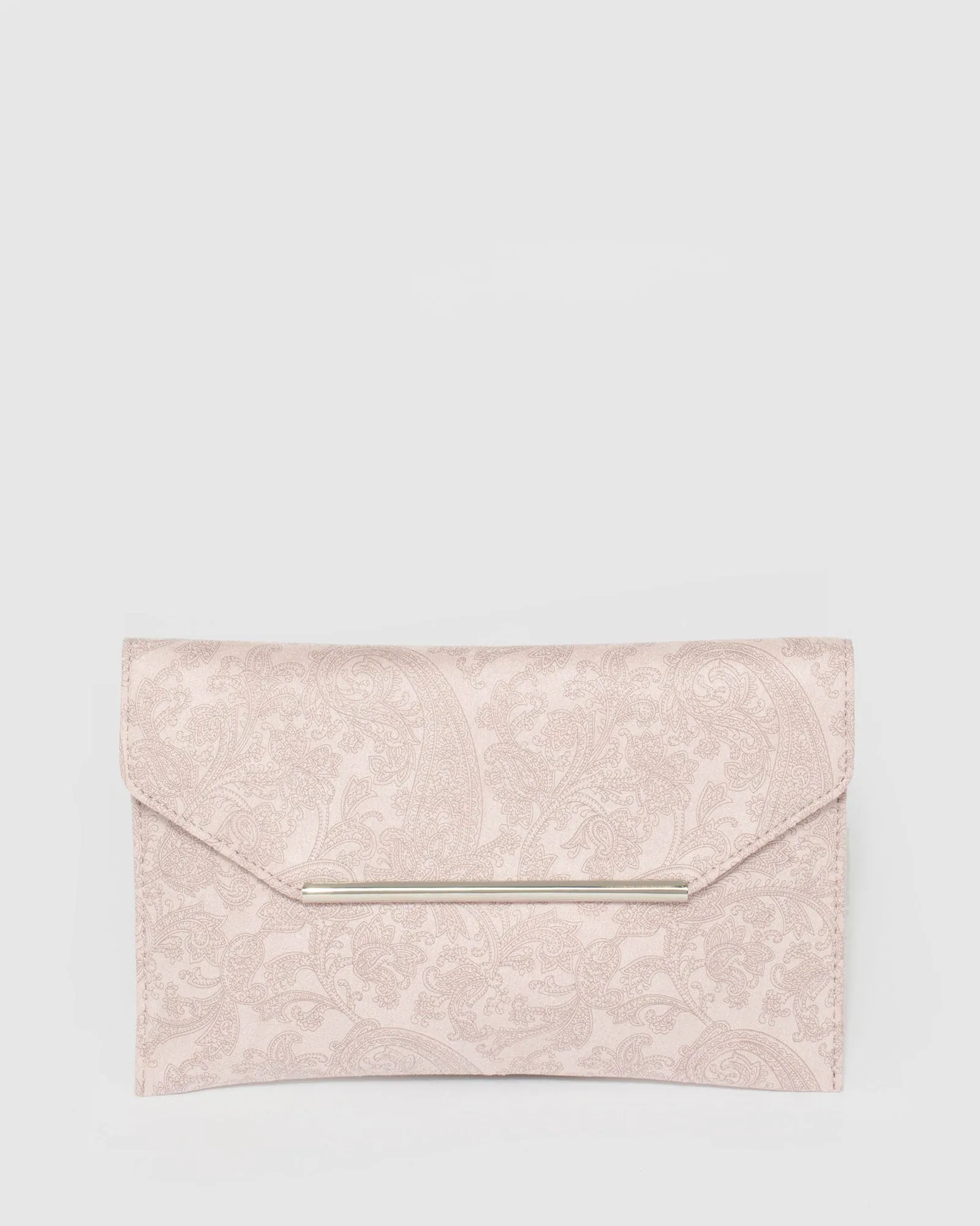 Pink Evie Envelope Clutch Bag