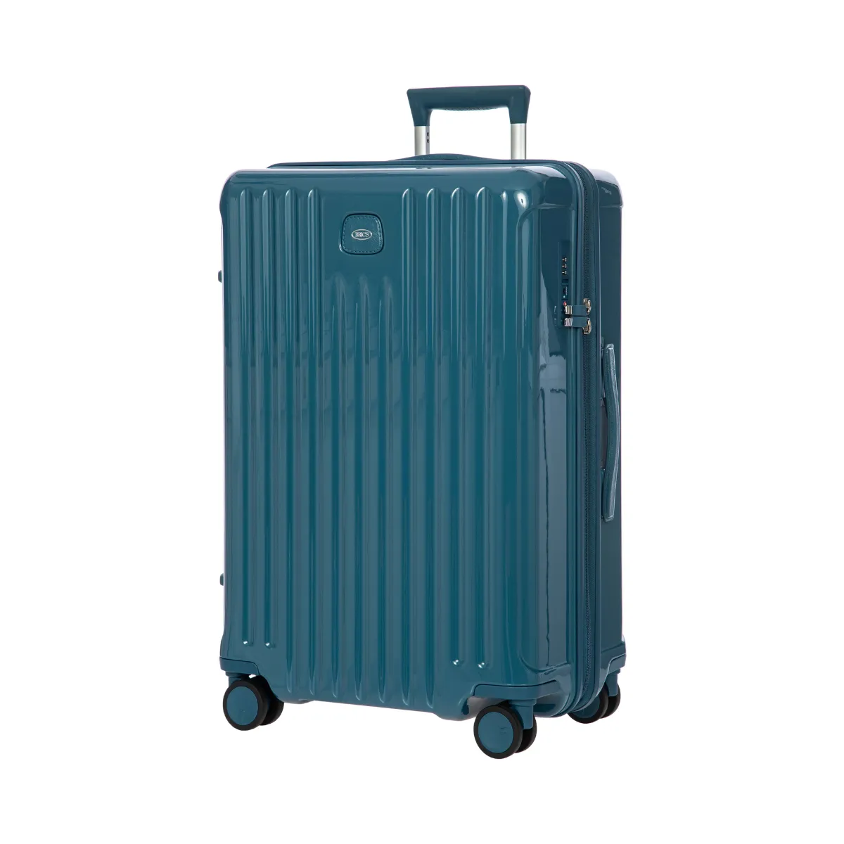 Positano Medium Monochrome Trolley 69cm - Sea Green