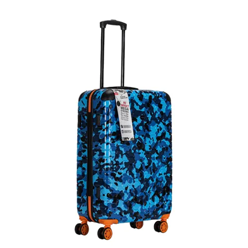 Premium Quality ABS Hard Shell Urban Camouflage Print Spinner Suitcase with Built in Lock - 26 Inch