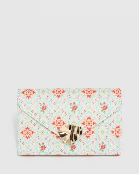 Print Isidora Envelope Clutch Bag