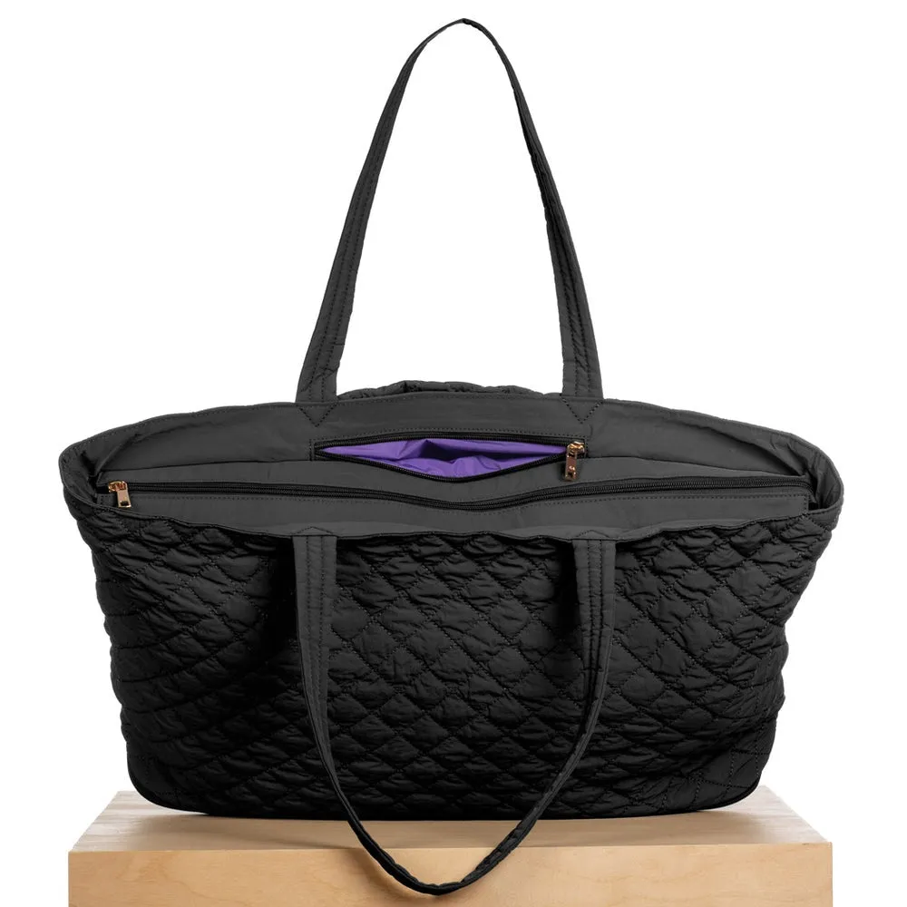 Quilted Expandable Tote