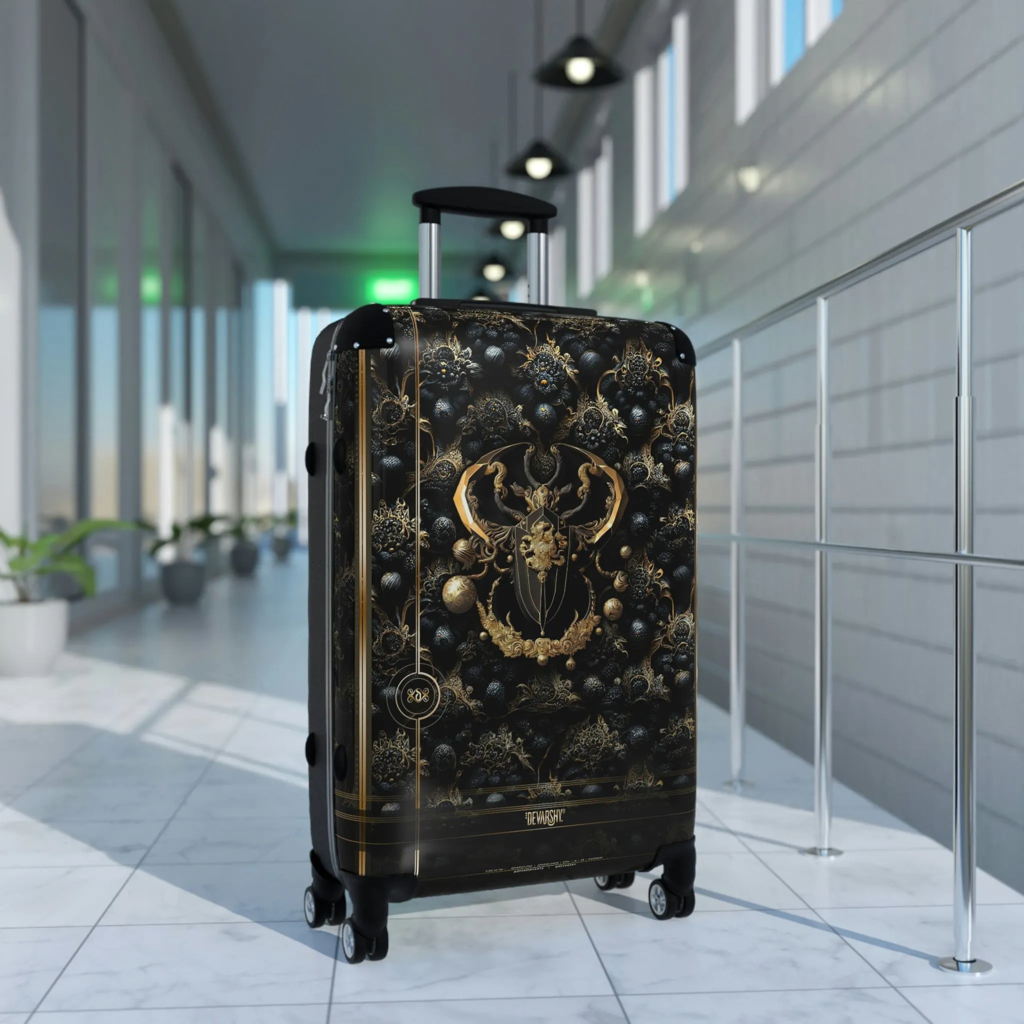 Regal Beetle Suitcase Carry-on Suitcase Golden Scarab Luggage Hard Shell Suitcase in 3 Sizes  | D20123