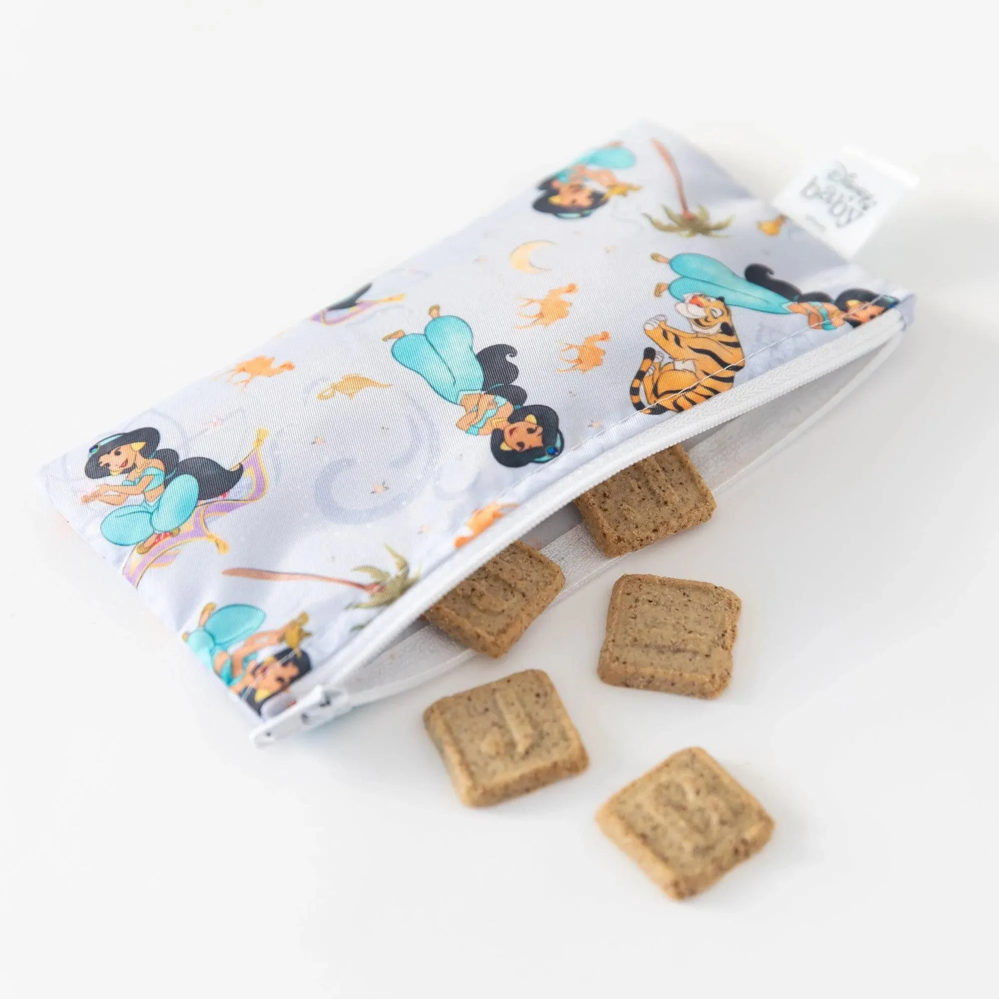 Reusable Snack Bag, 3-Pack: Princess Magic, Ariel, and Jasmine