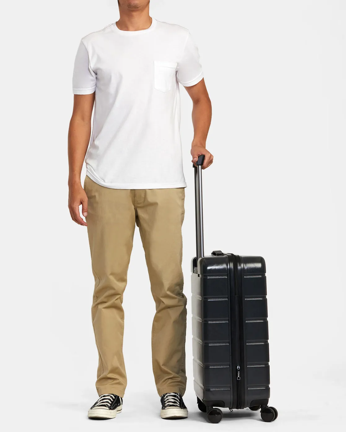 RVCA VA Medium Roller Hardcase Suitcase - Black