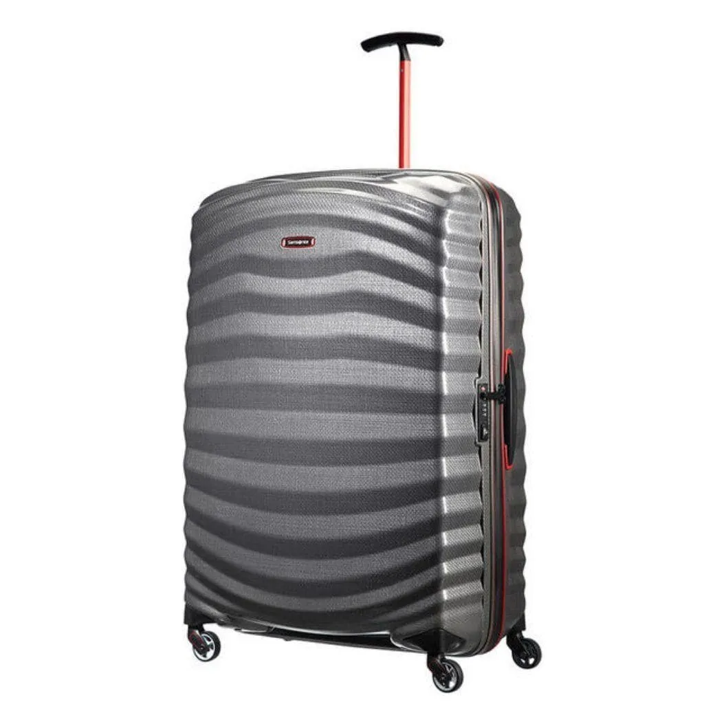 Samsonite Lite-Shock Sport 3 Piece Hardsided Suitcase Set - Eclipse Grey/Red