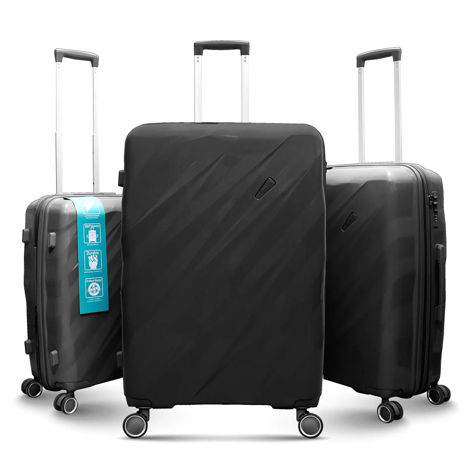 Sumo Haul-It Expandable Luxe PP Luggage 3PC Set (20/24/28")