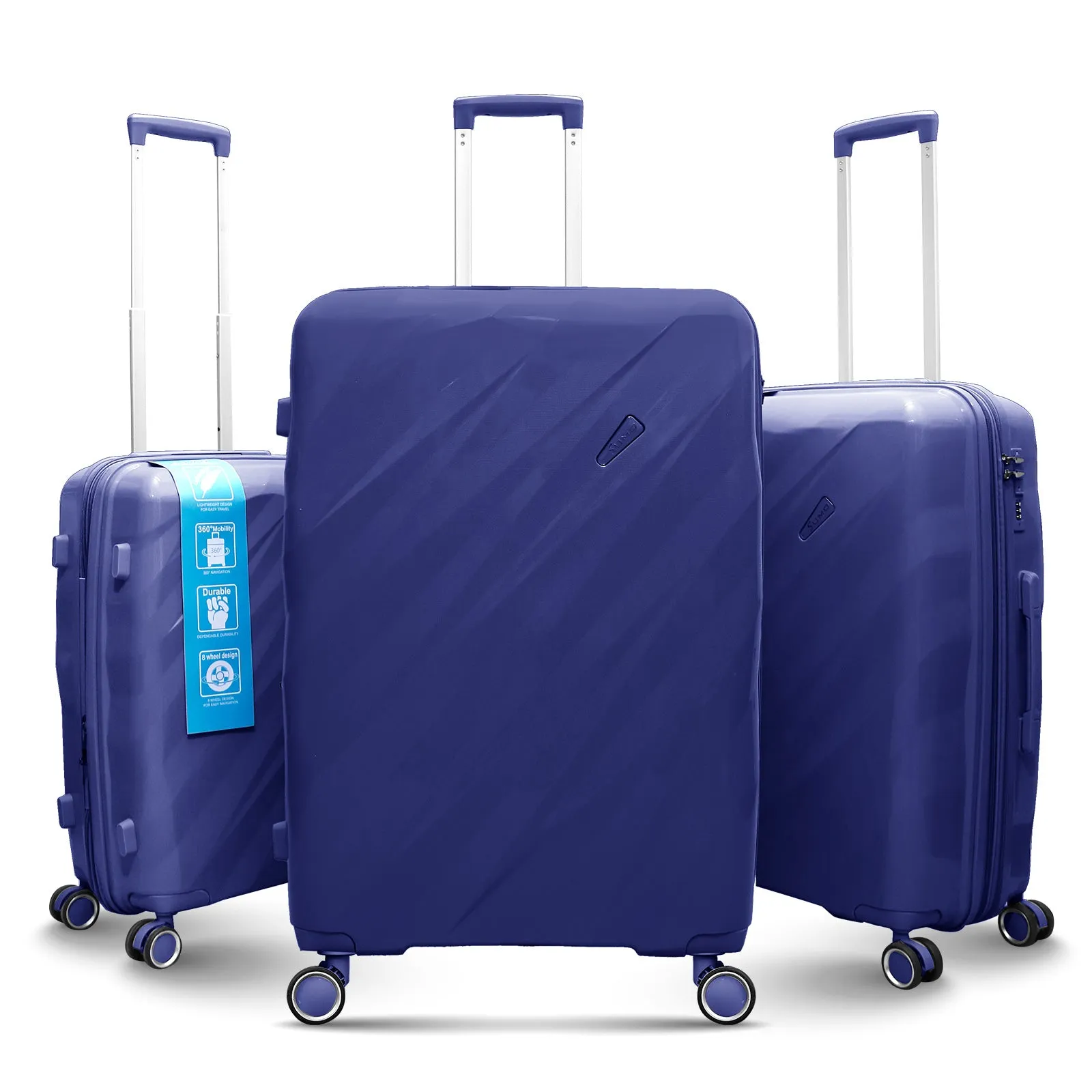 Sumo Haul-It Expandable Luxe PP Luggage 3PC Set (20/24/28")