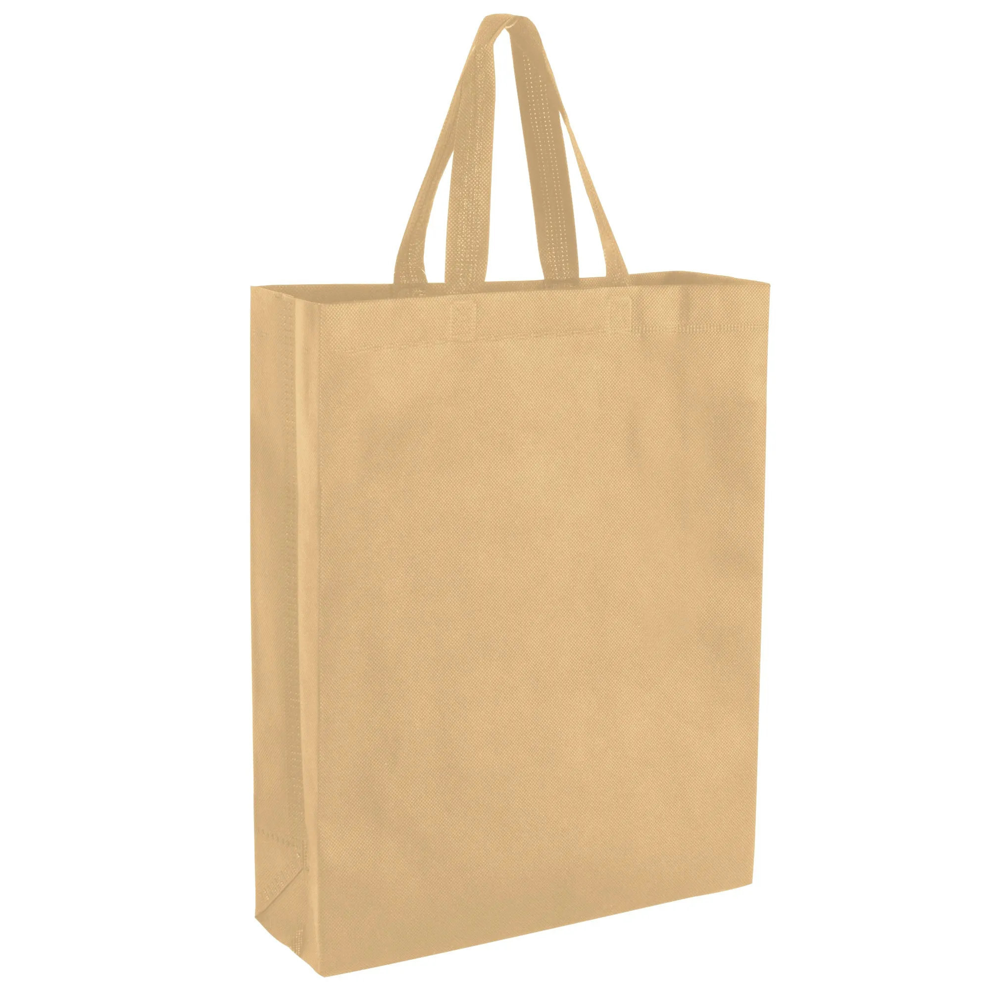 Tall Reusable Shopper Non-Woven Tote Bag 15 x 12 inch