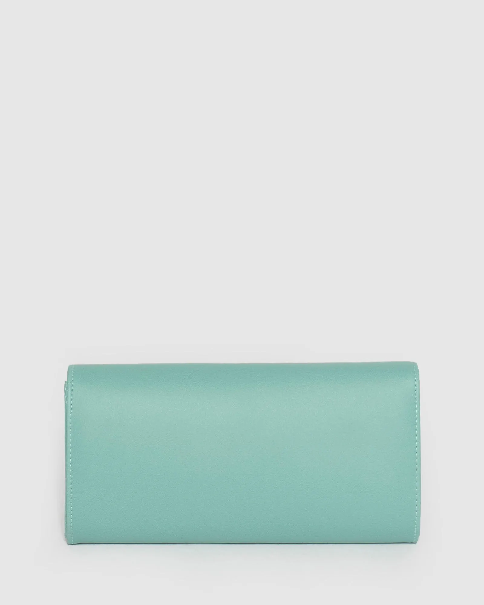 Teal Breena Envelope Clutch Bag