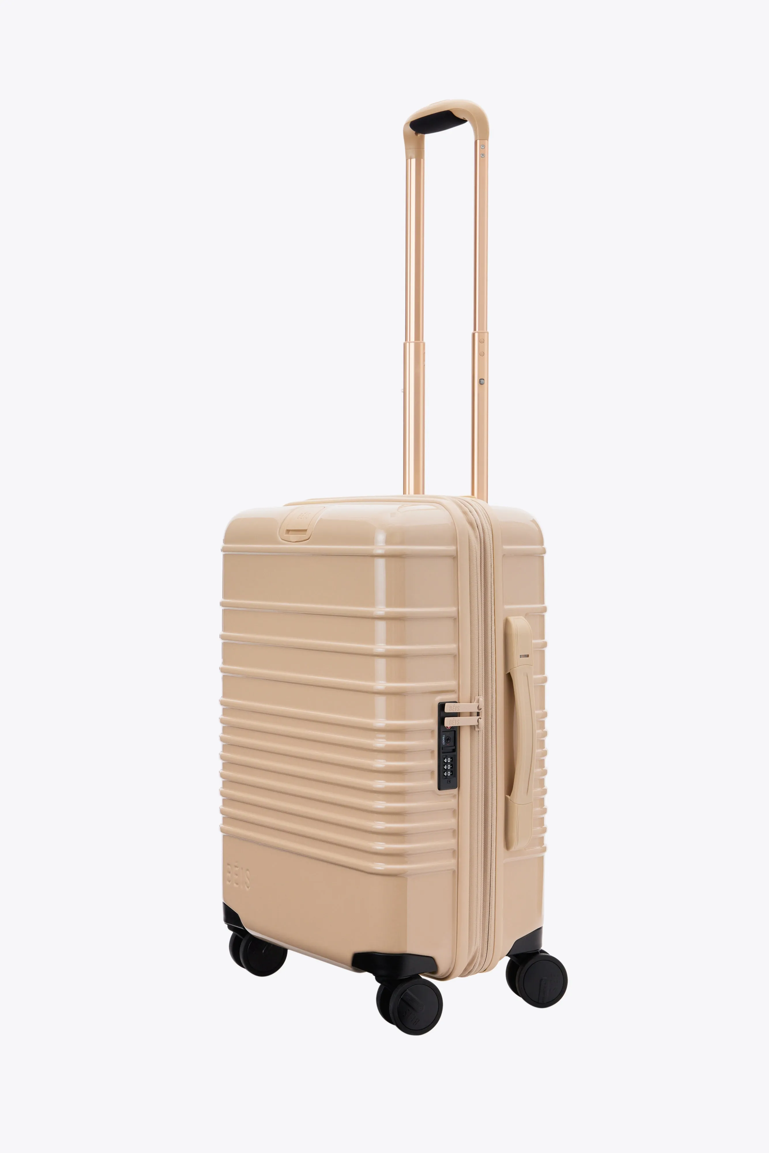 The Carry-On Roller in Glossy Beige