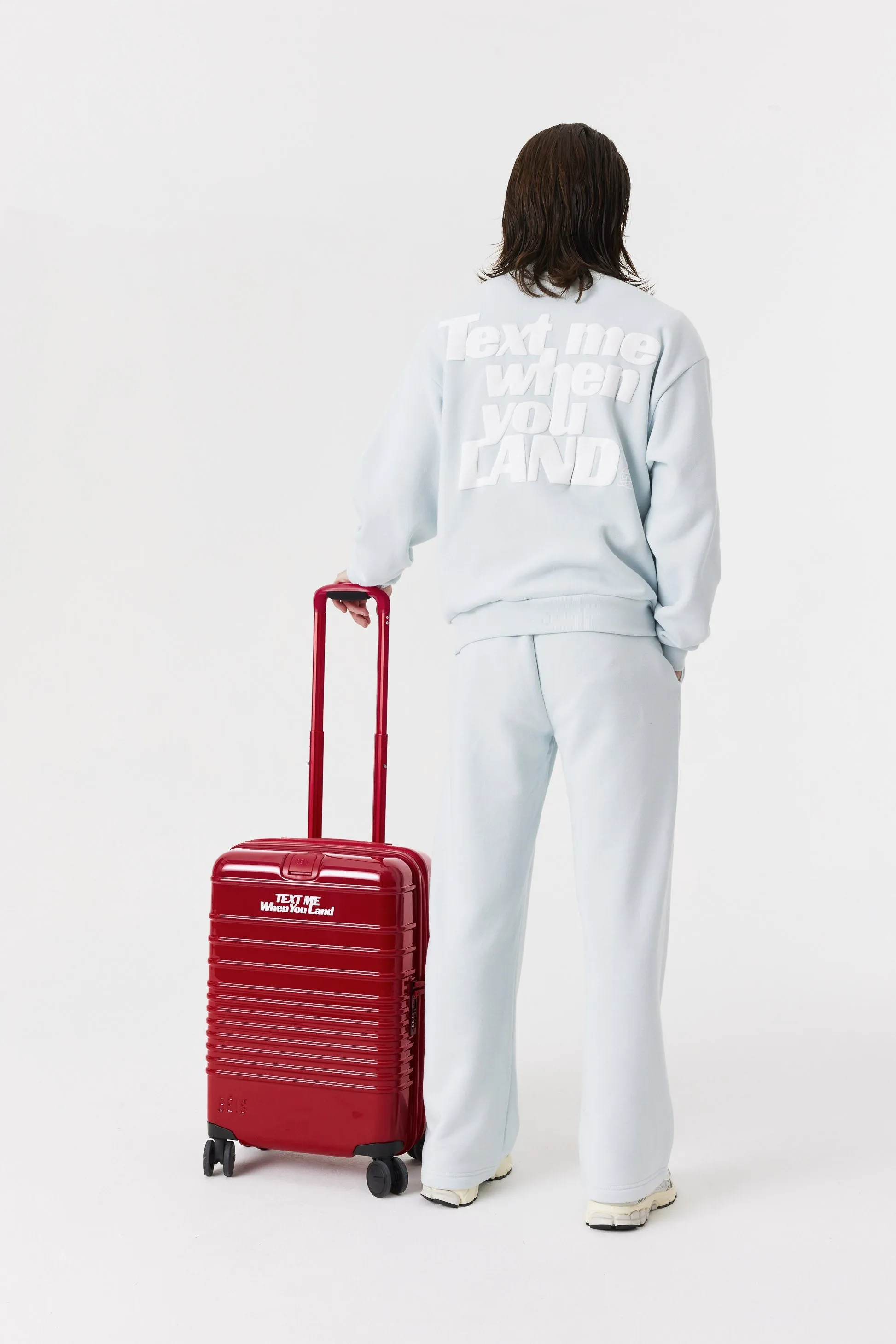 The Carry-On Roller in Text Me Red