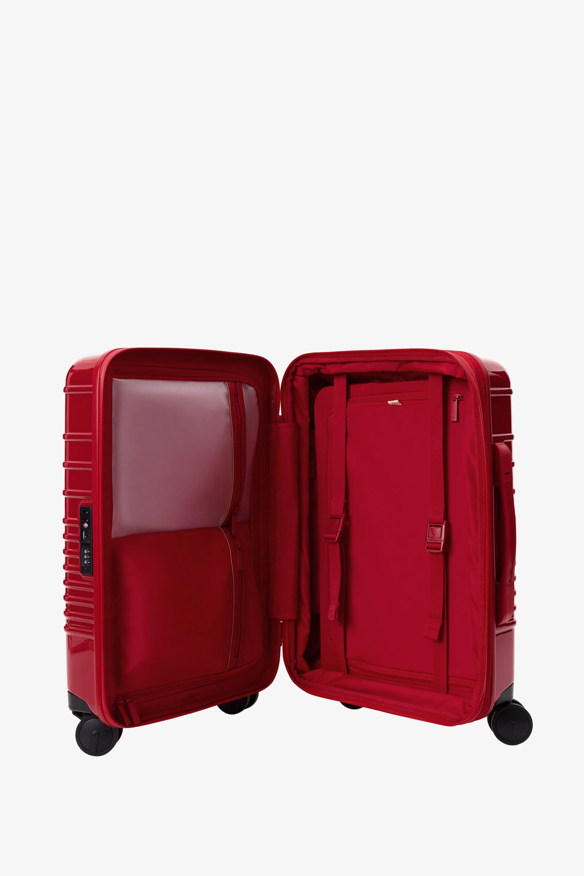 The Carry-On Roller in Text Me Red