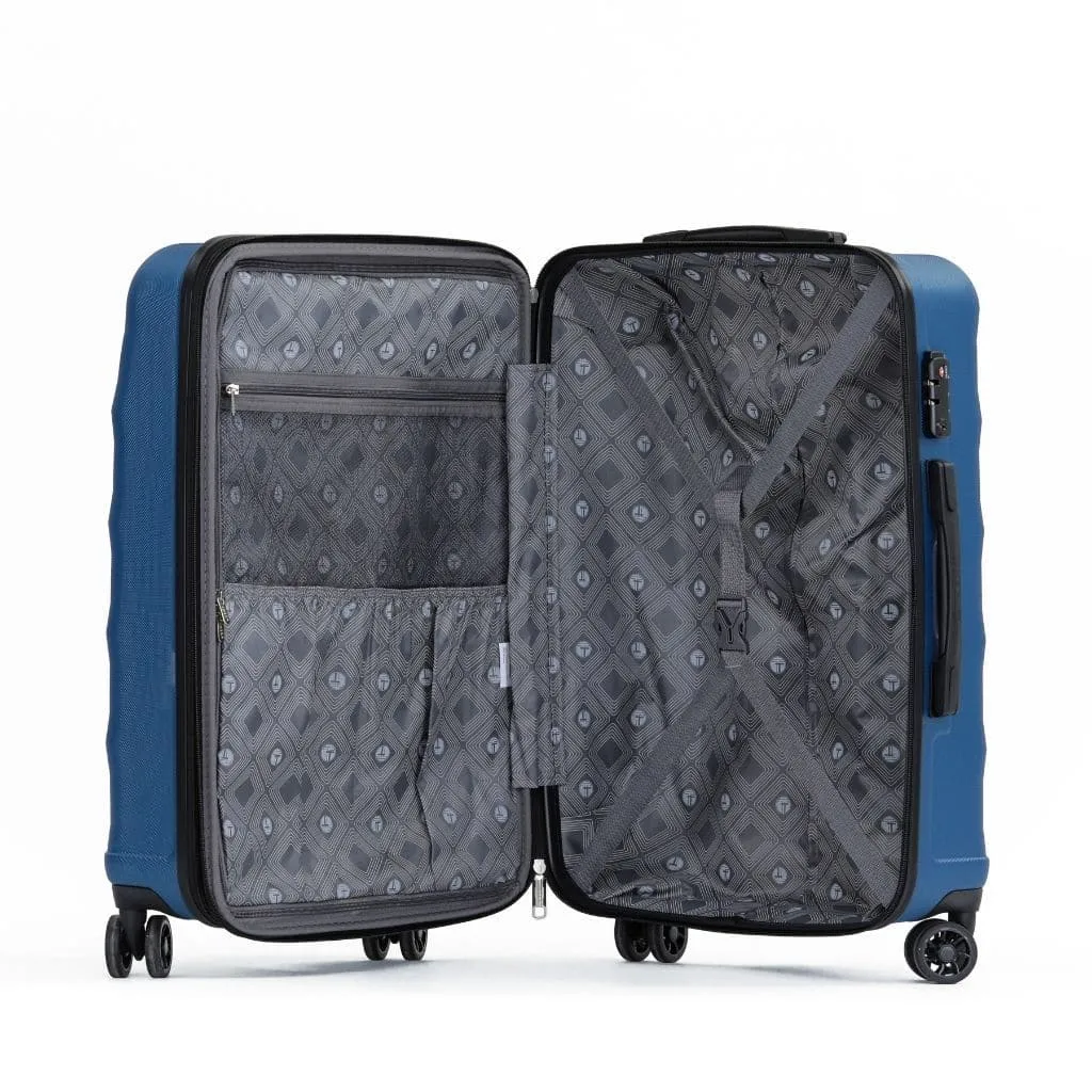 Tosca Bahamas 3 Piece Hardsided Suitcase Set - Blue