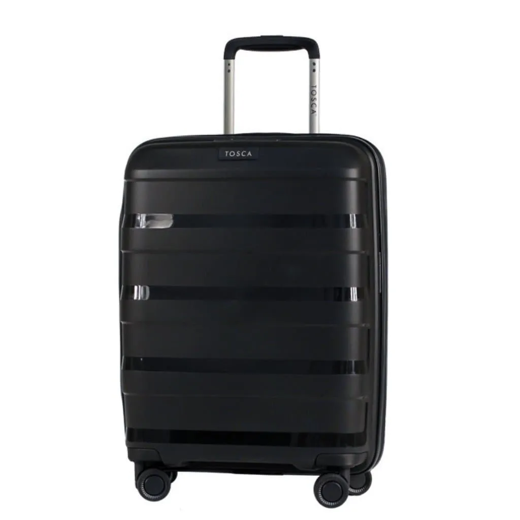 Tosca Comet 3 Piece Hardsided Suitcase Set - Black