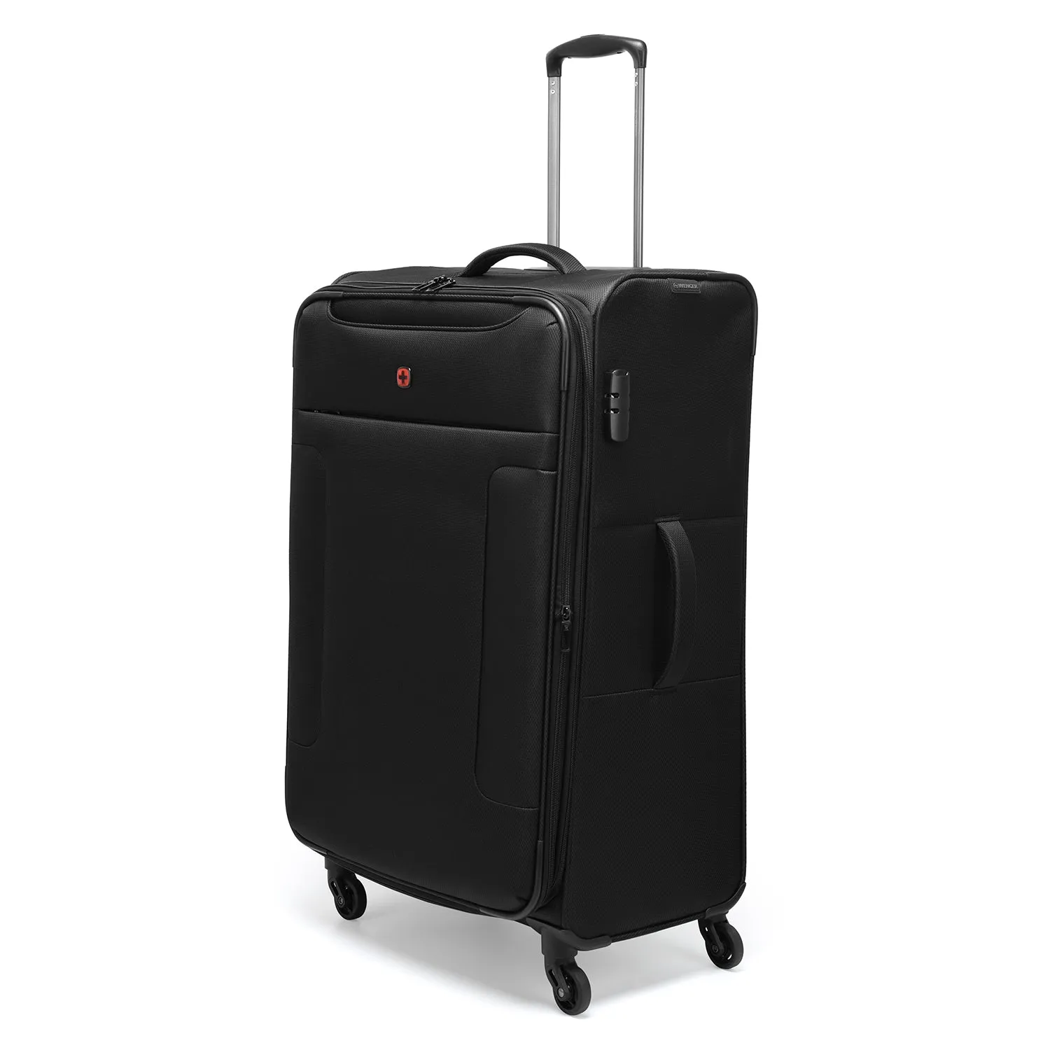 Wenger Eazy 54 68 80cm Softcase Expandable Luggage Trolley Set Of 3 - Black